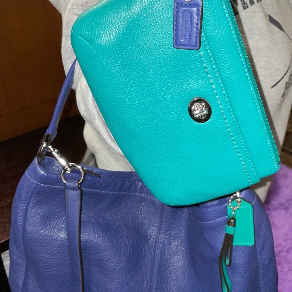 Coach Leather crossbody bag w/free matching wristlet - Picture 13 of 15